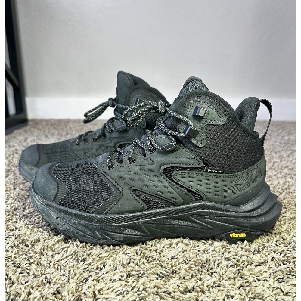 Hoka One One W Anacapa 2 Mid GTX Gore-Tex Black Hiking Sneaker Women's Size 9B